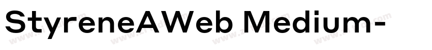 StyreneAWeb Medium字体转换